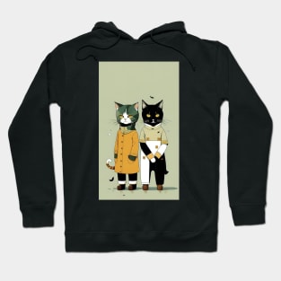 Purrfectly Human: Cats in Disguise Hoodie